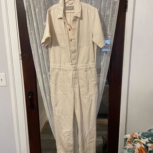 Everlane super soft jean coverall size 4 cream
